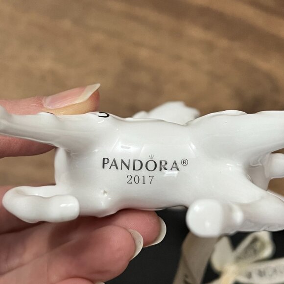 Pandora 2017 Limited Edition Porcelain Reindeer Ornament - Picture 6 of 14